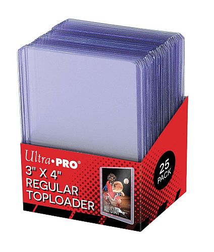 Ultra Pro Toploader: Clear Regular - Box (25 stk.)